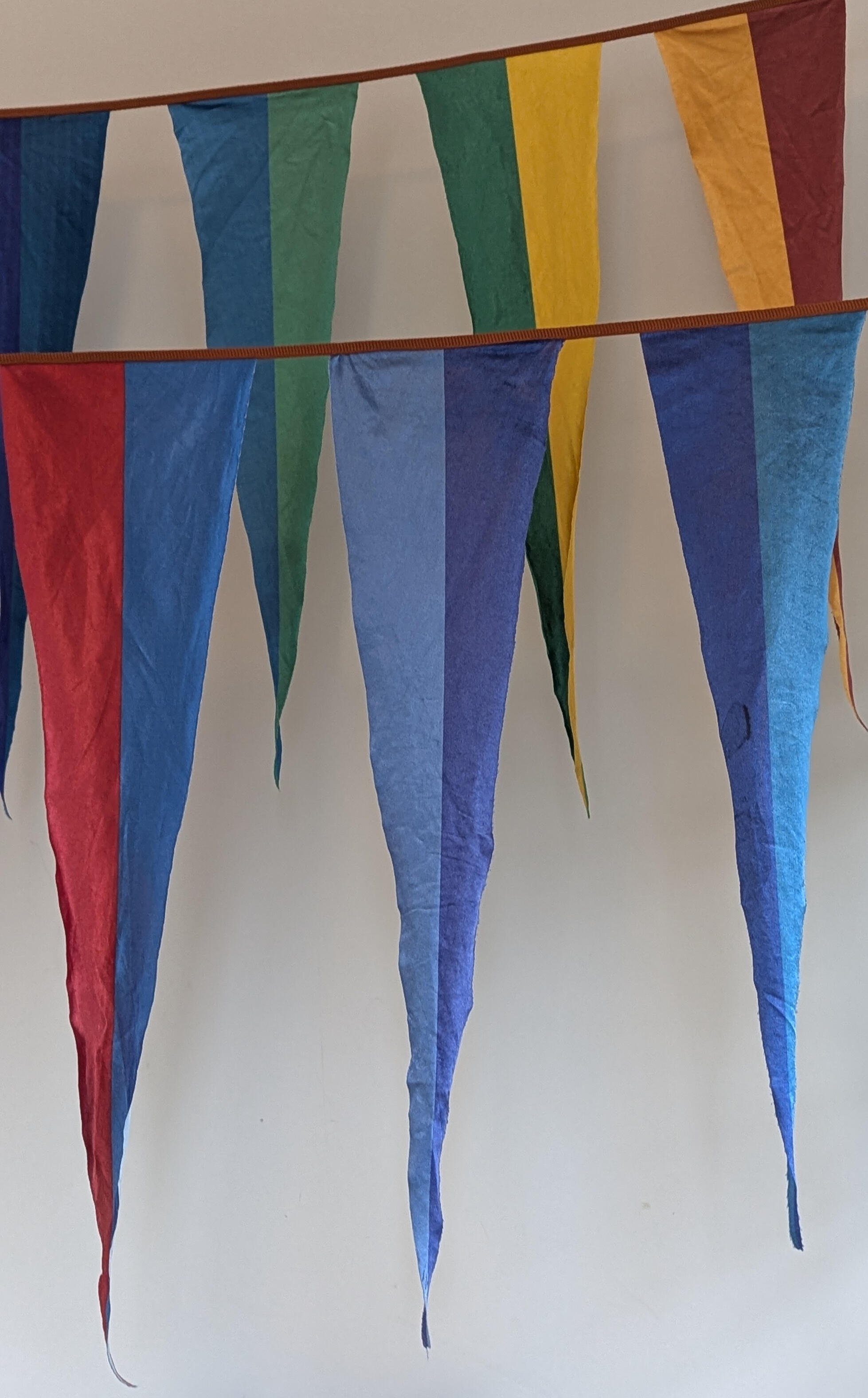 Rhythym and Hues bunting blowing in the wind
