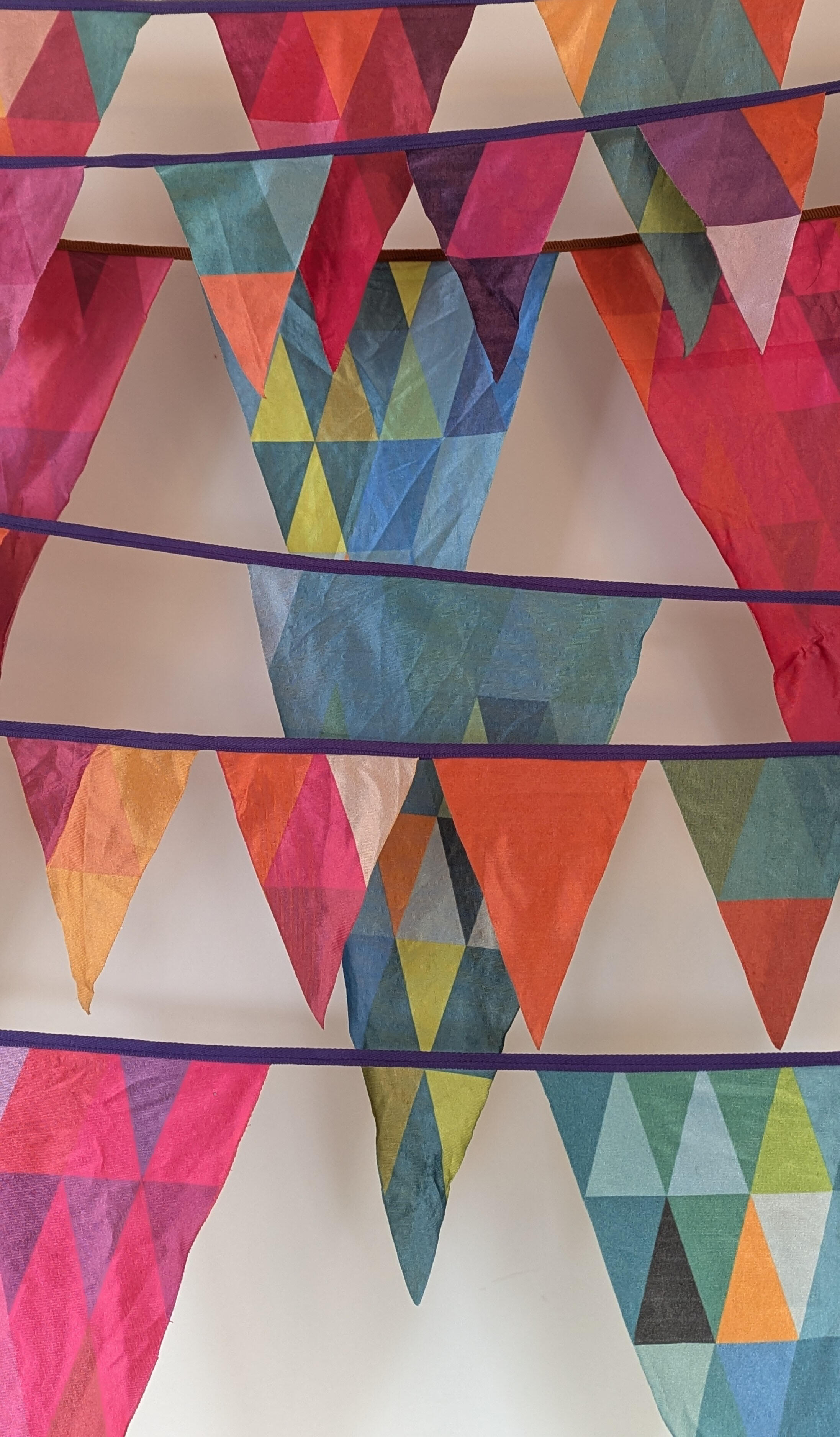 Prism Pop triangle bunting at outdoor picnic